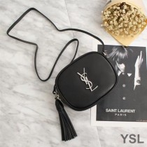 Saint Laurent Blogger Bag In Leather Black/Silver