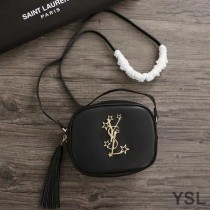 Saint Laurent Blogger Bag In Stars Studded Leather Black/Gold