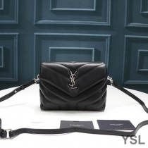 Saint Laurent Mini Loulou Toy Bag In Y Matelasse Leather Black/Silver