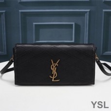 Saint Laurent Kate 99 Chain Bag In Diamond-Quilted Lambskin Black/Gold